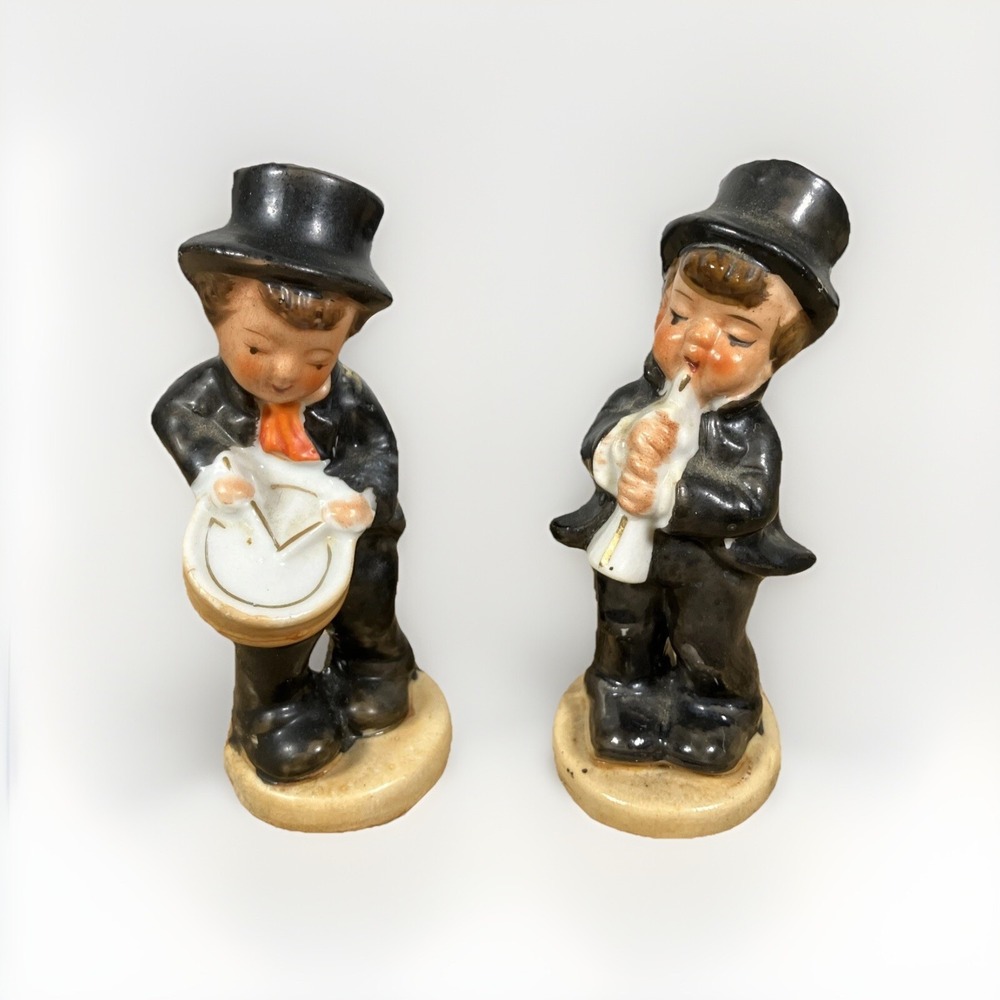 1940's to 1950's Vintage Ceramic Musicians Made in Japan